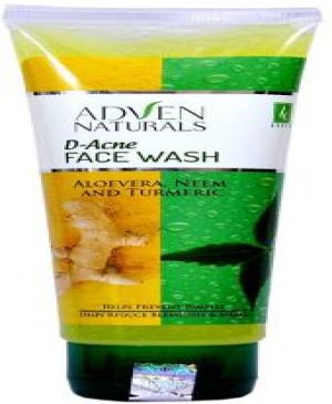 ADVEN NATURALS D-ACNE FACE WASH WITH ALOEVERA, NEEM & TURMERIC